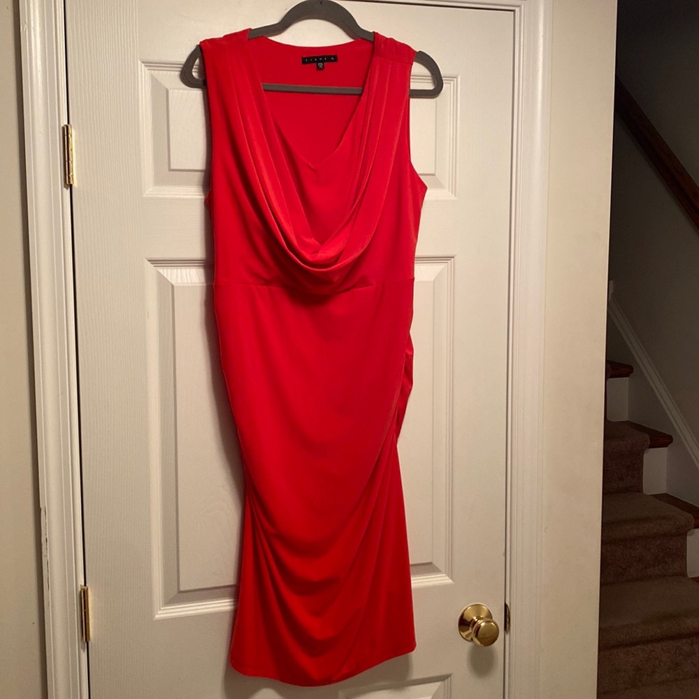 Tiana B. Red Sleeveless Dress…size XL - Picture 1 of 4
